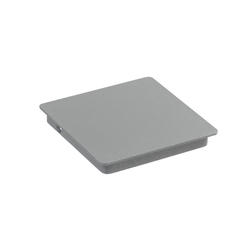 CHAPEAU PLAT GALVANISÉ GRIS 106X106M + VIS INOX