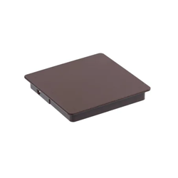 CHAPEAU PLAT GALVANISÉ CHOCOLAT 106X106M + VIS INOX