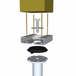 CONNECTEUR REGLABLE WOOD 140 C6 POUR POTEAU DE 140MM + BOULON M16